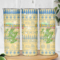 Merry Christmas Scotland Skinny Tumbler Xmas Travel Map - Wonder Print Shop