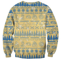 Merry Christmas Scotland Sweatshirt Xmas Travel Map - Wonder Print Shop