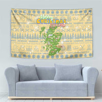 Merry Christmas Scotland Tapestry Xmas Travel Map - Wonder Print Shop
