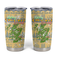 Merry Christmas Scotland Tumbler Cup Xmas Travel Map - Wonder Print Shop