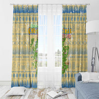 Merry Christmas Scotland Window Curtain Xmas Travel Map - Wonder Print Shop