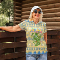 Merry Christmas Scotland Women Polo Shirt Xmas Travel Map - Wonder Print Shop