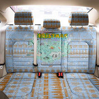 Merry Christmas Iceland Back Car Seat Cover Xmas Travel Map - Wonder Print Shop
