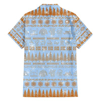 Merry Christmas Iceland Family Matching Short Sleeve Bodycon Dress and Hawaiian Shirt Xmas Travel Map - Wonder Print Shop