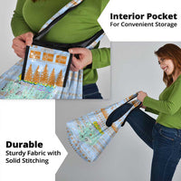 Merry Christmas Iceland Grocery Bag Xmas Travel Map - Wonder Print Shop