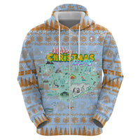 Merry Christmas Iceland Hoodie Xmas Travel Map - Wonder Print Shop