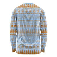 Merry Christmas Iceland Long Sleeve Shirt Xmas Travel Map - Wonder Print Shop