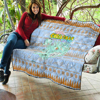 Merry Christmas Iceland Quilt Xmas Travel Map - Wonder Print Shop