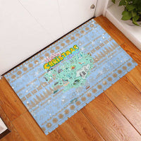 Merry Christmas Iceland Rubber Doormat Xmas Travel Map - Wonder Print Shop