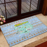 Merry Christmas Iceland Rubber Doormat Xmas Travel Map - Wonder Print Shop
