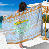 Merry Christmas Iceland Sarong Xmas Travel Map - Wonder Print Shop