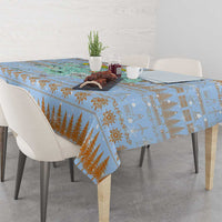 Merry Christmas Iceland Tablecloth Xmas Travel Map - Wonder Print Shop