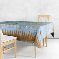 Merry Christmas Iceland Tablecloth Xmas Travel Map - Wonder Print Shop