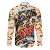 Bass Fishing Reel Cool Dad Family Matching Puletasi and Hawaiian Shirt Tropical Vintage