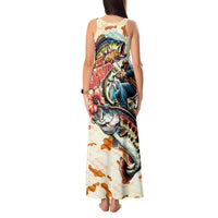 Bass Fishing Reel Cool Dad Tank Maxi Dress Tropical Vintage