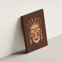 African Women Canvas Wall Art Tribal Ethnic Mask - Wonder Print Shop
