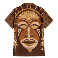 African Women Family Matching Mermaid Dress and Hawaiian Shirt Tribal Ethnic Mask - Wonder Print Shop