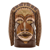 African Women Long Sleeve Shirt Tribal Ethnic Mask - Wonder Print Shop