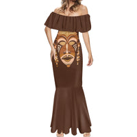 African Women Mermaid Dress Tribal Ethnic Mask - Wonder Print Shop