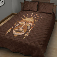African Women Quilt Bed Set Tribal Ethnic Mask - Wonder Print Shop