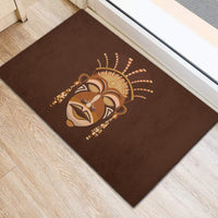 African Women Rubber Doormat Tribal Ethnic Mask - Wonder Print Shop