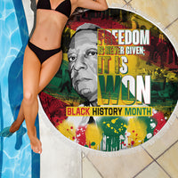 Freedom Is Never Given It Is Won Beach Blanket Asa Philip Randolph - Wonder Print Shop
