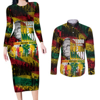 Freedom Is Never Given It Is Won Couples Matching Long Sleeve Bodycon Dress and Long Sleeve Button Shirt Asa Philip Randolph - Wonder Print Shop