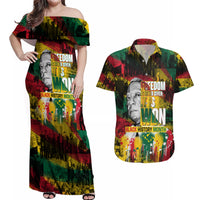 Freedom Is Never Given It Is Won Couples Matching Off Shoulder Maxi Dress and Hawaiian Shirt Asa Philip Randolph - Wonder Print Shop