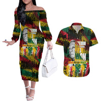 Freedom Is Never Given It Is Won Couples Matching Off The Shoulder Long Sleeve Dress and Hawaiian Shirt Asa Philip Randolph - Wonder Print Shop