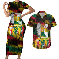 Freedom Is Never Given It Is Won Couples Matching Short Sleeve Bodycon Dress and Hawaiian Shirt Asa Philip Randolph - Wonder Print Shop