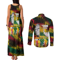 Freedom Is Never Given It Is Won Couples Matching Tank Maxi Dress and Long Sleeve Button Shirt Asa Philip Randolph - Wonder Print Shop