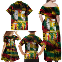 Freedom Is Never Given It Is Won Family Matching Off Shoulder Maxi Dress and Hawaiian Shirt Asa Philip Randolph - Wonder Print Shop