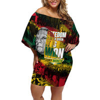 Freedom Is Never Given It Is Won Family Matching Off Shoulder Short Dress and Hawaiian Shirt Asa Philip Randolph - Wonder Print Shop