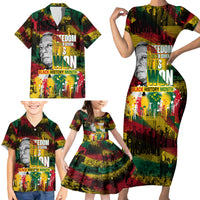 Freedom Is Never Given It Is Won Family Matching Short Sleeve Bodycon Dress and Hawaiian Shirt Asa Philip Randolph - Wonder Print Shop