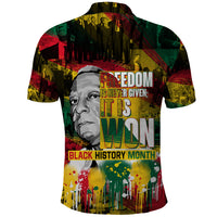 Freedom Is Never Given It Is Won Polo Shirt Asa Philip Randolph - Wonder Print Shop