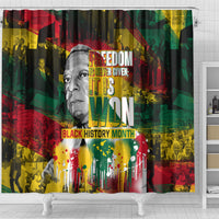 Freedom Is Never Given It Is Won Shower Curtain Asa Philip Randolph