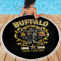Buffalo Soldiers 1866-1944 Beach Blanket American Legend
