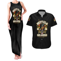 Buffalo Soldiers 1866-1944 Couples Matching Tank Maxi Dress and Hawaiian Shirt American Legend