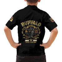 Buffalo Soldiers 1866-1944 Family Matching Long Sleeve Bodycon Dress and Hawaiian Shirt American Legend