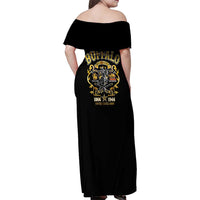 Buffalo Soldiers 1866-1944 Family Matching Off Shoulder Maxi Dress and Hawaiian Shirt American Legend