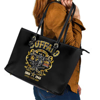 Buffalo Soldiers 1866-1944 Leather Tote Bag American Legend