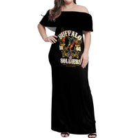 Buffalo Soldiers 1866-1944 Off Shoulder Maxi Dress American Legend