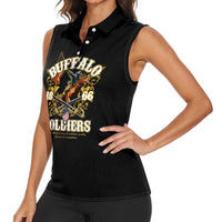 Buffalo Soldiers 1866-1944 Women Sleeveless Polo Shirt American Legend