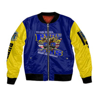 We Can We Will Buffalo Soldiers Sleeve Zip Bomber Jacket Ready and Forward