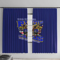 We Can We Will Buffalo Soldiers Window Curtain Ready and Forward