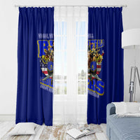 We Can We Will Buffalo Soldiers Window Curtain Ready and Forward