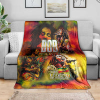 The Legend of Reggae Blanket Bob One Love Colorful Art