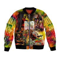 The Legend of Reggae Bomber Jacket Bob One Love Colorful Art