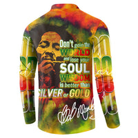 The Legend of Reggae Button Sweatshirt Bob One Love Colorful Art