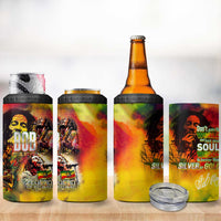 The Legend of Reggae 4 in 1 Can Cooler Tumbler Bob One Love Colorful Art